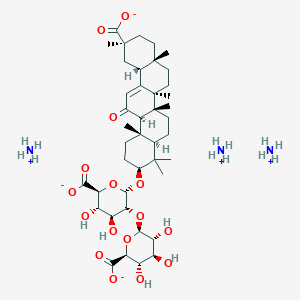 molecular formula C42H71N3O16 B1671928 Ammonium glycyrrhizate CAS No. 53956-04-0