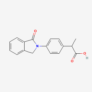 molecular formula C17H15NO3 B1671935 Indoprofen CAS No. 31842-01-0