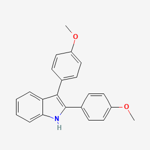 molecular formula C22H19NO2 B1671939 Indoxole CAS No. 5034-76-4