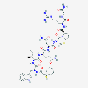 molecular formula C50H75N15O11S2 B167194 OMCPTA CAS No. 133851-41-9