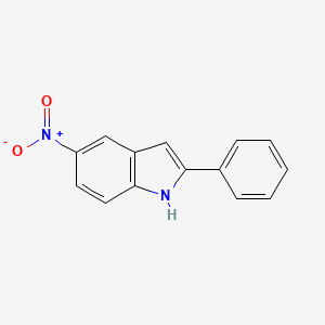 molecular formula C14H10N2O2 B1671941 5-Nitro-2-phenyl-1H-indole CAS No. 4993-87-7