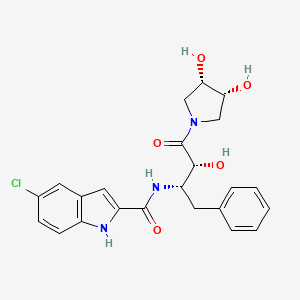 molecular formula C23H24ClN3O5 B1671947 Ingliforib CAS No. 186392-65-4