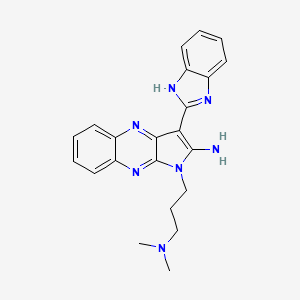 molecular formula C22H23N7 B1671951 INI-43 