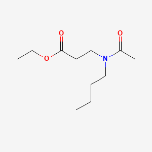 molecular formula C11H21NO3 B1671960 Ethyl butylacetylaminopropionate CAS No. 52304-36-6