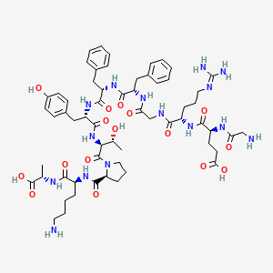 molecular formula C60H85N15O16 B1671961 Insulin B (20-30) CAS No. 91921-56-1