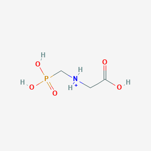 molecular formula C3H8NO5P<br>HOOCCH2NHCH2PO(OH)2<br>C3H8NO5P B1671968 Glyphosate CAS No. 1071-83-6