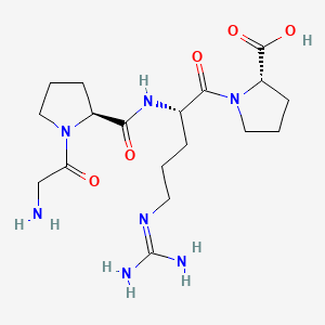 B1671970 Glycyl-prolyl-arginyl-proline CAS No. 67869-62-9