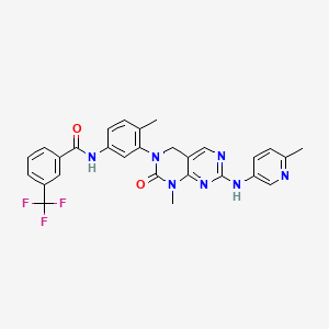 molecular formula C28H24F3N7O2 B1671981 GNF-7 