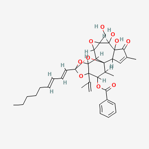 molecular formula C37H44O10 B1671983 Yuanhuacin CAS No. 60195-70-2