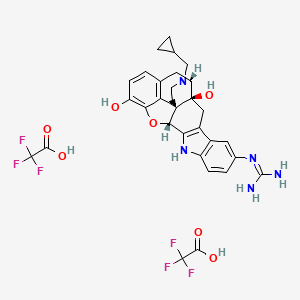molecular formula C31H31F6N5O7 B1671984 Guanidinyl-naltrindole di-trifluoroacetate 