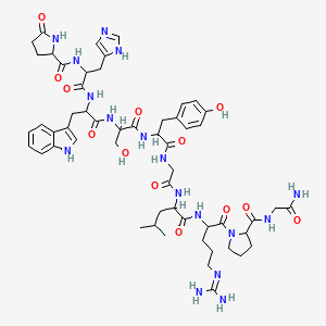 molecular formula C55H75N17O13 B1671987 Gonadorelin CAS No. 33515-09-2