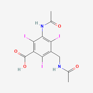 molecular formula C12H11I3N2O4 B1672015 Iodamide CAS No. 440-58-4