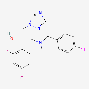 molecular formula C19H19F2IN4O B1672017 Iodiconazole CAS No. 887138-63-8