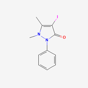 molecular formula C11H11IN2O B1672025 Iodoantipyrine CAS No. 129-81-7