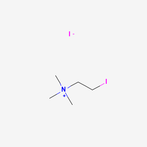molecular formula C5H13I2N B1672026 (2-Iodoethyl)trimethylammonium iodide CAS No. 5110-69-0