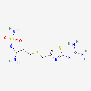 molecular formula C8H15N7O2S3 B1672045 Panalba CAS No. 76824-35-6