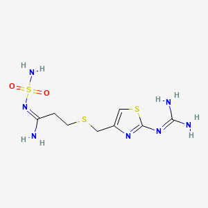 molecular formula C8H15N7O2S3 B1672045 Famotidine CAS No. 76824-35-6