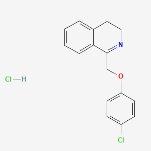 molecular formula C16H15Cl2NO B1672046 Famotine hydrochloride CAS No. 10500-82-0