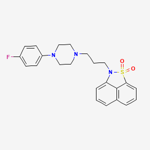 molecular formula C23H24FN3O2S B1672049 Fananserin CAS No. 127625-29-0