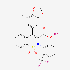 molecular formula C25H18F3KNO6S B1672050 Fandosentan potassium CAS No. 221246-12-4