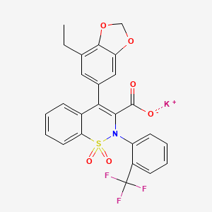 molecular formula C25H17F3KNO6S B1672050 Fandosentan potassium CAS No. 221246-12-4