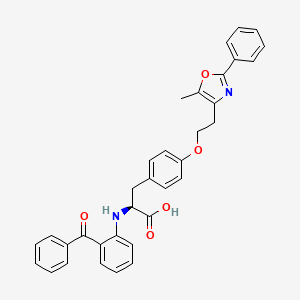 molecular formula C34H30N2O5 B1672056 Farglitazar CAS No. 196808-45-4