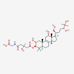 molecular formula C38H63NO11 B1672064 3-O-(N-Glycyl-3-hydroxy-3-methylglutaryl)fasciculol C CAS No. 126882-56-2