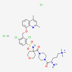 molecular formula C36H50Cl4N6O6S B1672069 Men 16132 CAS No. 869880-33-1