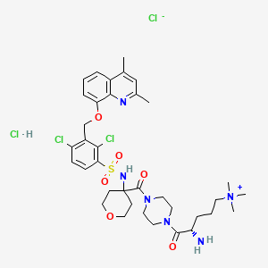 molecular formula C36H50Cl4N6O6S B1672069 法西替班氯化氢 CAS No. 869880-33-1