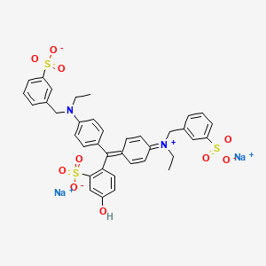 molecular formula C37H36N2NaO10S3 B1672072 CID 156592058 CAS No. 2353-45-9
