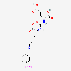molecular formula C19H26IN3O7 B1672075 Iofolastat (123I) CAS No. 949575-24-0