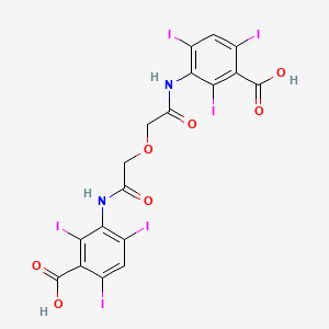 molecular formula C18H10I6N2O7 B1672078 Ioglycamic Acid CAS No. 2618-25-9