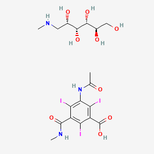 molecular formula C18H26I3N3O9 B1672089 Iothalamate meglumine CAS No. 13087-53-1