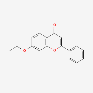 molecular formula C18H16O3 B1672107 2-Phenyl-7-(propan-2-yloxy)-4h-chromen-4-one CAS No. 35212-22-7