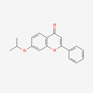 molecular formula C18H16O3 B1672107 Ipriflavone CAS No. 35212-22-7