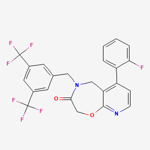 molecular formula C23H15F7N2O2 B1672108 Gpbar-A 