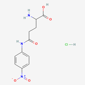 molecular formula C11H14ClN3O5 B1672110 GPNA hydrochloride CAS No. 67953-08-6