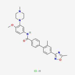 molecular formula C29H32ClN5O3 B1672116 GR127935 hydrochloride CAS No. 148642-42-6