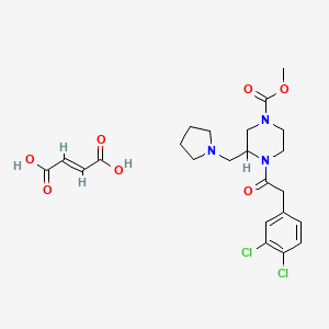molecular formula C23H29Cl2N3O7 B1672130 GR 89696 fumarate CAS No. 126766-32-3