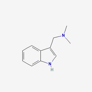 molecular formula C11H14N2 B1672134 Gramine CAS No. 87-52-5