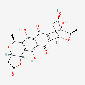 molecular formula C22H20O10 B1672135 Litmomycin CAS No. 19879-06-2