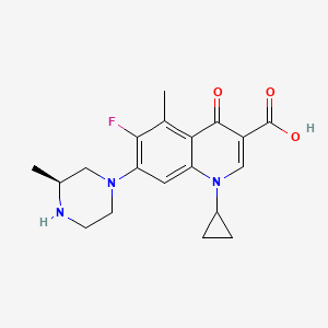molecular formula C19H22FN3O3 B1672142 Grepafloxacin, (S)- CAS No. 146761-69-5