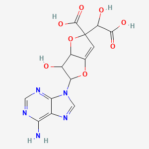 molecular formula C14H13N5O8 B1672150 Griseolic acid A CAS No. 79030-08-3