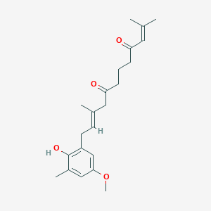 molecular formula C22H30O4 B167216 Mediterraneone CAS No. 133301-13-0