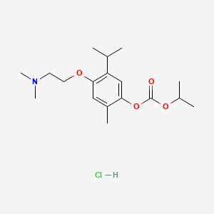 molecular formula C18H30ClNO4 B1672163 Iproxamine hydrochloride CAS No. 51222-37-8