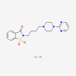 molecular formula C19H24ClN5O3S B1672165 Ipsapirone hydrochloride CAS No. 92589-98-5