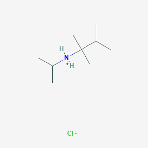 molecular formula C9H22ClN B1672166 2,3-Dimethylbutan-2-yl(propan-2-yl)azanium;chloride CAS No. 642407-63-4