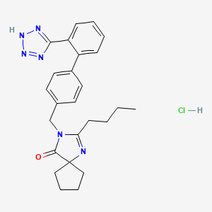 molecular formula C25H29ClN6O B1672175 Irbesartan hydrochloride CAS No. 329055-23-4