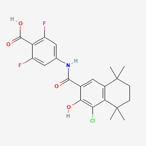 molecular formula C22H22ClF2NO4 B1672190 AGN-195183 CAS No. 367273-07-2