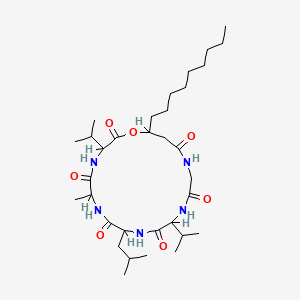 molecular formula C33H59N5O7 B1672194 Isariin CAS No. 10409-85-5